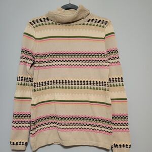 Sundance Women's M Fair Isle Turtleneck Sweater